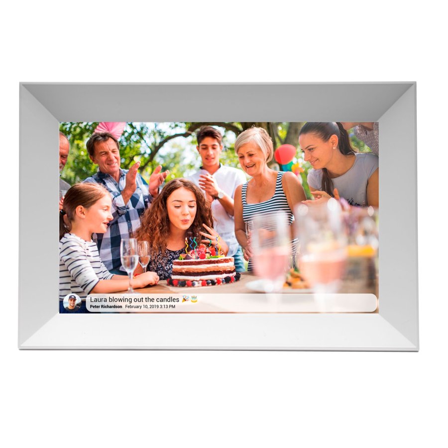 Denver PFF-1063WHITE digital fotoramme Hvid 25,6 cm (10.1