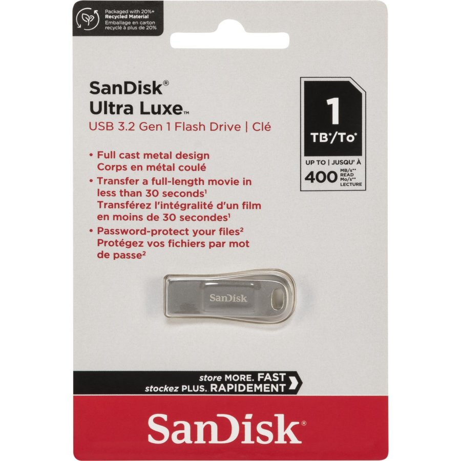SanDisk Cruzer Ultra Luxe    1TB USB 3.1 150MB/s  SDCZ74-1T00-G46 #1