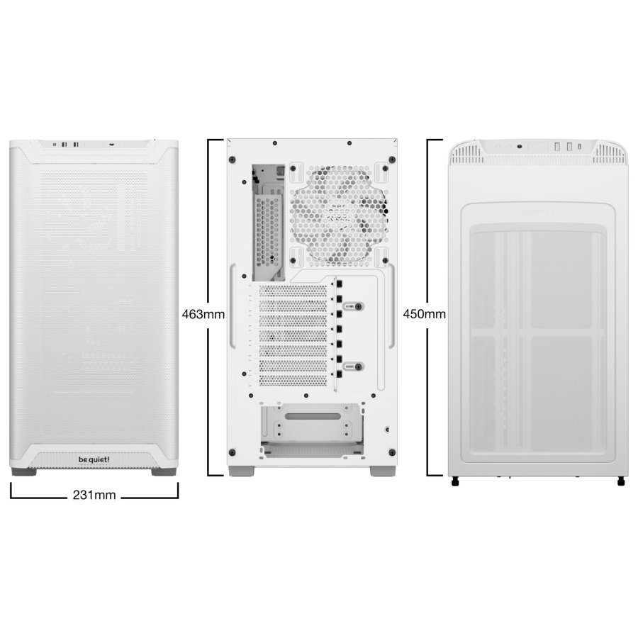 be quiet! PURE BASE 501 Airflow White housing #5