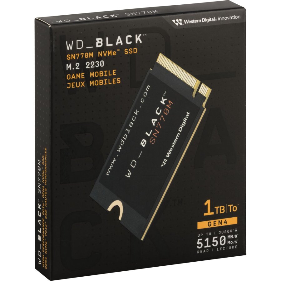 Western Digital Black SSD    1TB SN770M NVMe   WDBDNH0010BBK-WRSN #1