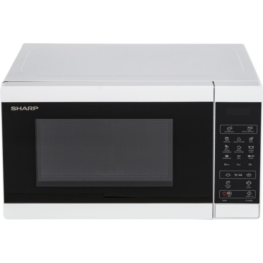 Sharp YC-MG02E-W mikroblgeovn Bordplade 20 L 800 W Bl, Hvid #1