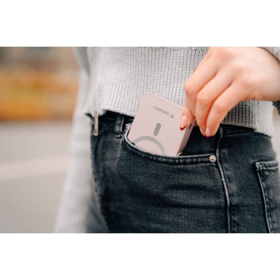 Verbatim Power Bank mit Standfuß mag.wireless 10000mA pink  32267 #8