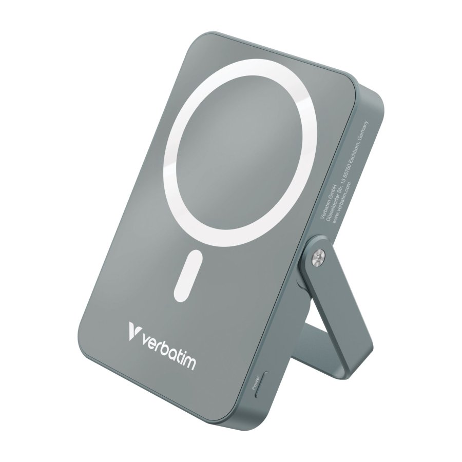 Verbatim Power Bank mit Standfuß mag.wireless 10000mA grau  32268 #1