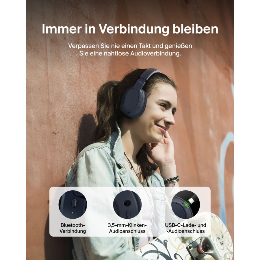 Belkin Soundform Surround blue Over-Ear, wireless    AUD009hqBL #12