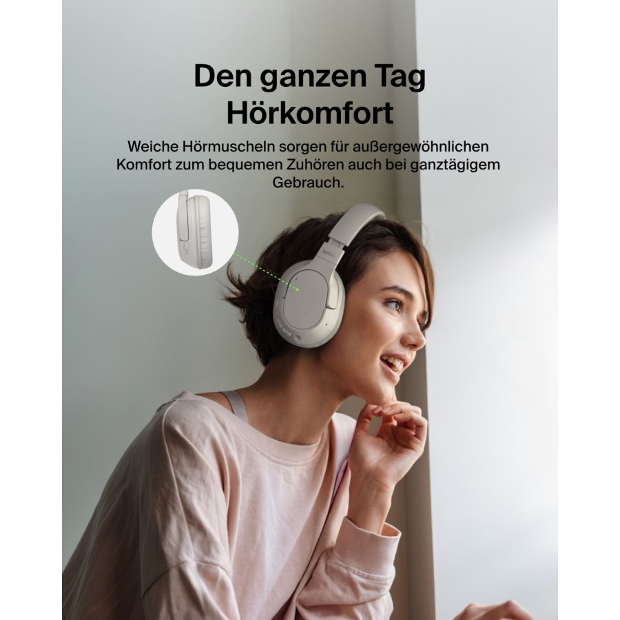 Belkin Soundform Surround sand Over-Ear, wireless    AUD009hqSA #18