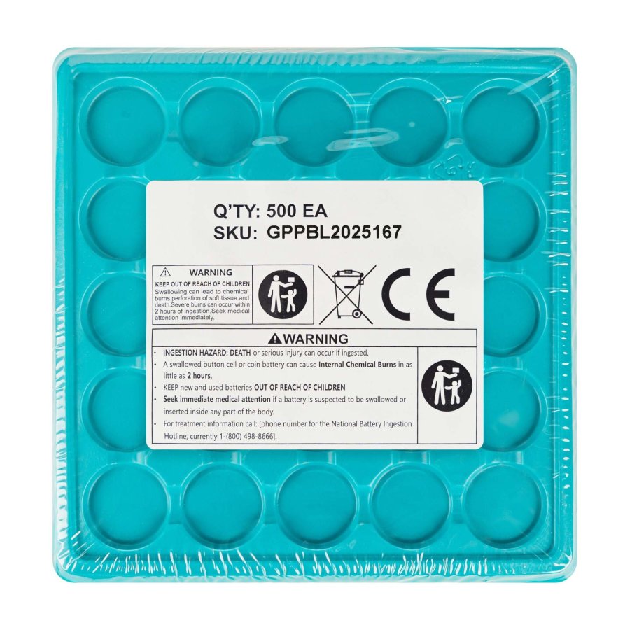 1x500 GP CR2025 Lithium 3V Knopfzelle BULK Schrumpfpack #3