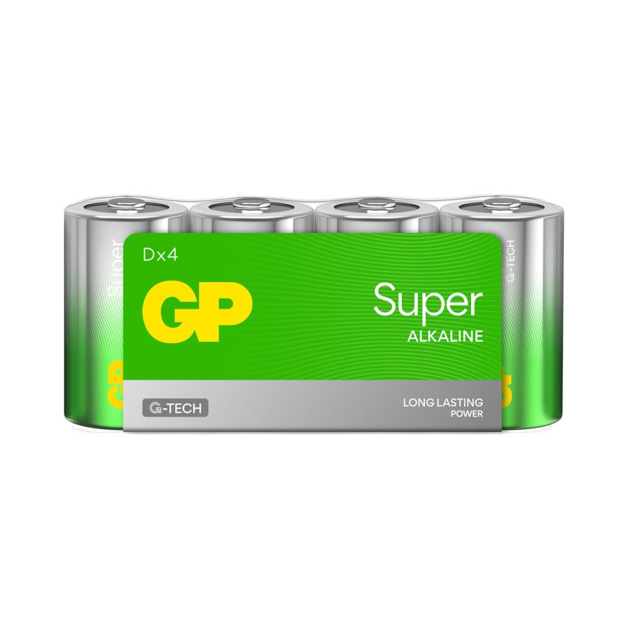 1x4 GP Super Alkaline 1,5V D Mono LR20 #1