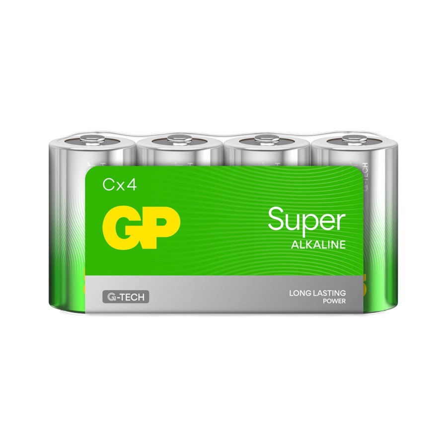 1x4 GP Super Alkaline 1,5V C Baby #1