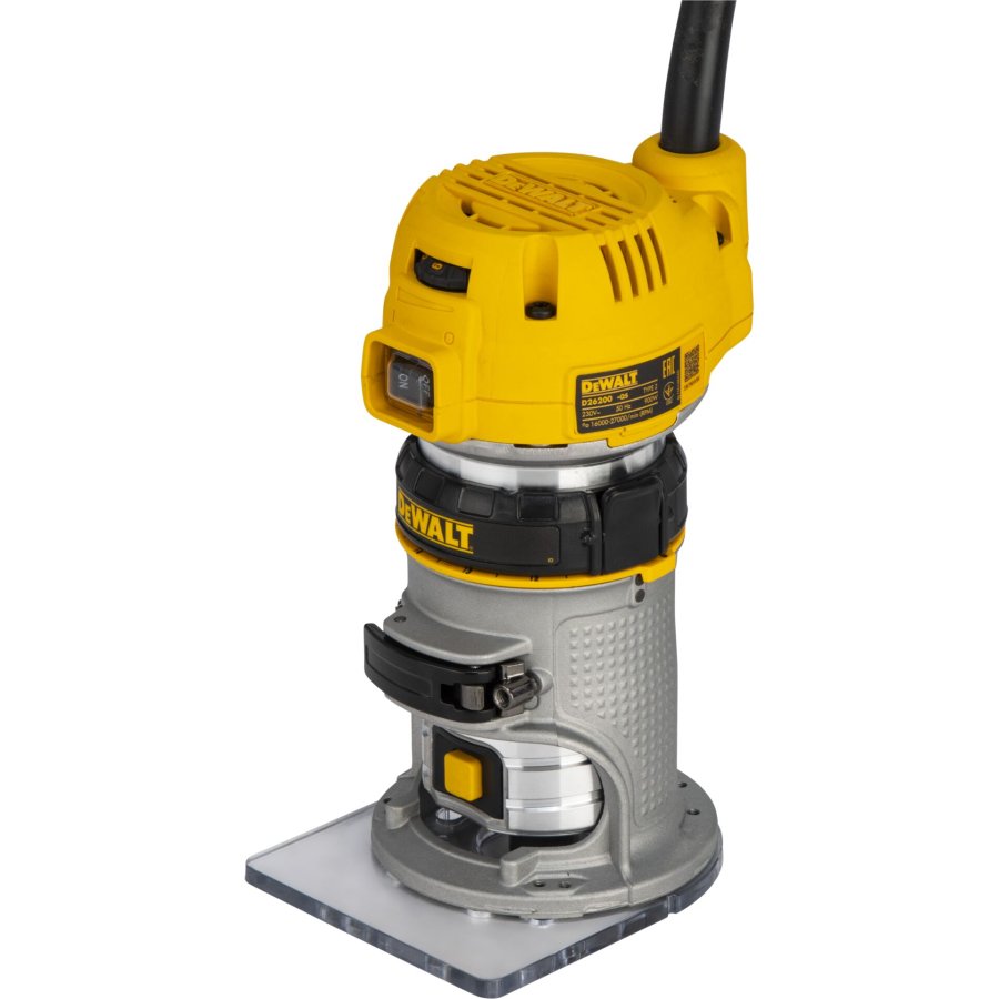 DeWALT D26200-QS router og overfrser Sort, Rustfrit stl, Gul 27000 rpm 900 W #2
