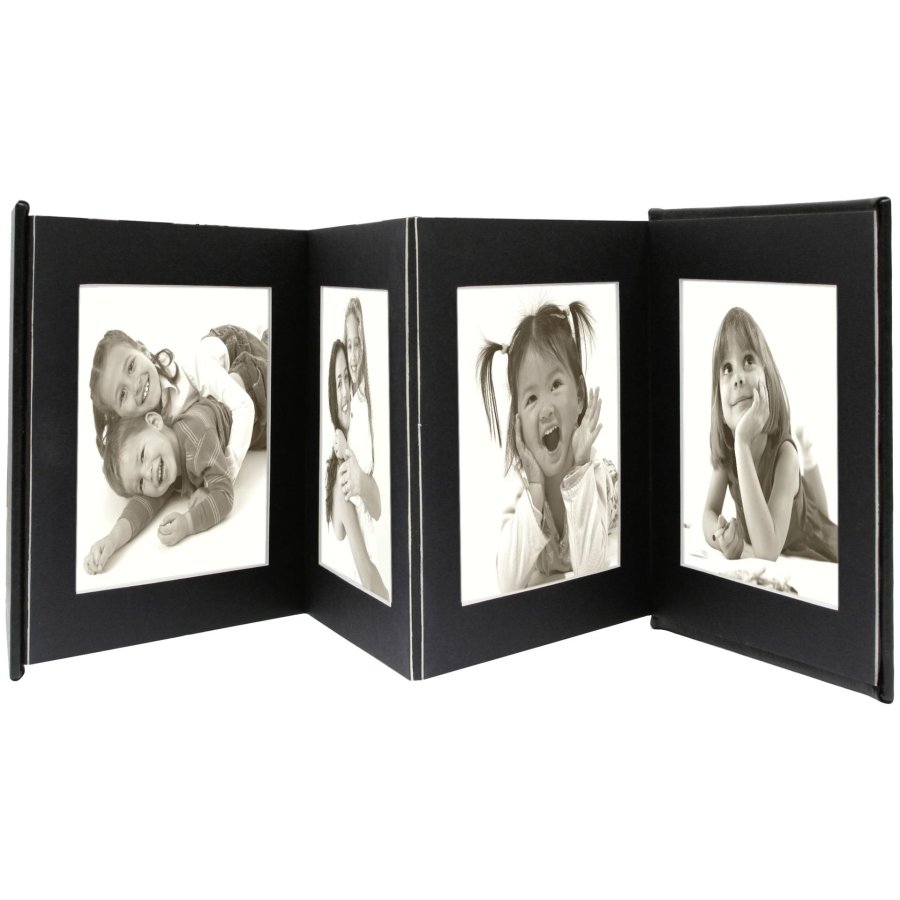 Deknudt Leporello black 8x15x20 faux leather 8 photos A66DC2 8PH #1