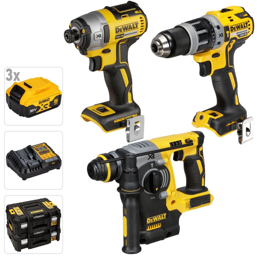 ST TIL ELVRKTJ COMBO DEWALT DCK368P3T-QW (DCH273+DCD796+DCF887) #1
