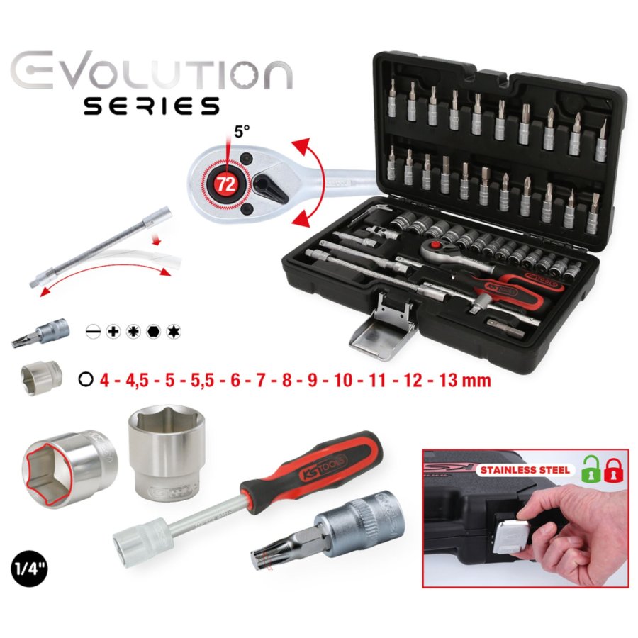 KS Tools 1/4  Steckschlüssel- Satz 48-tlg. #4