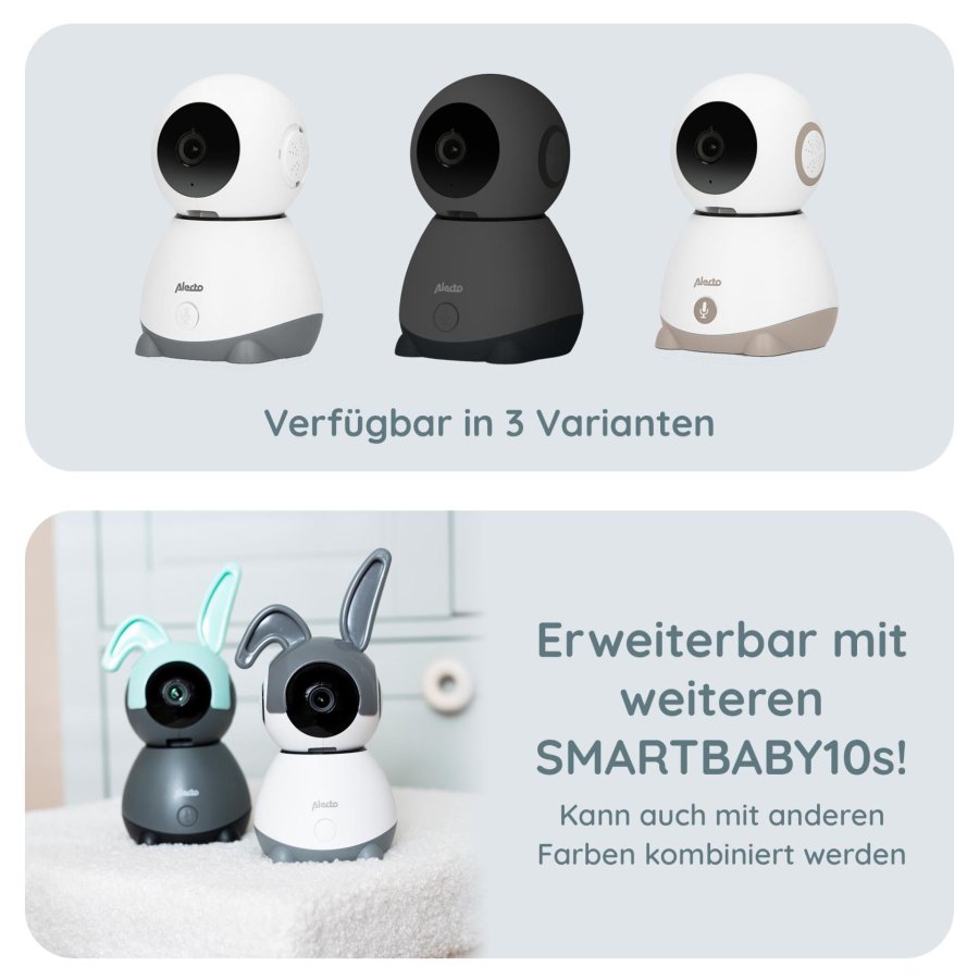 Alecto WLAN-Babyphone mit Kamera weiß/grau #19