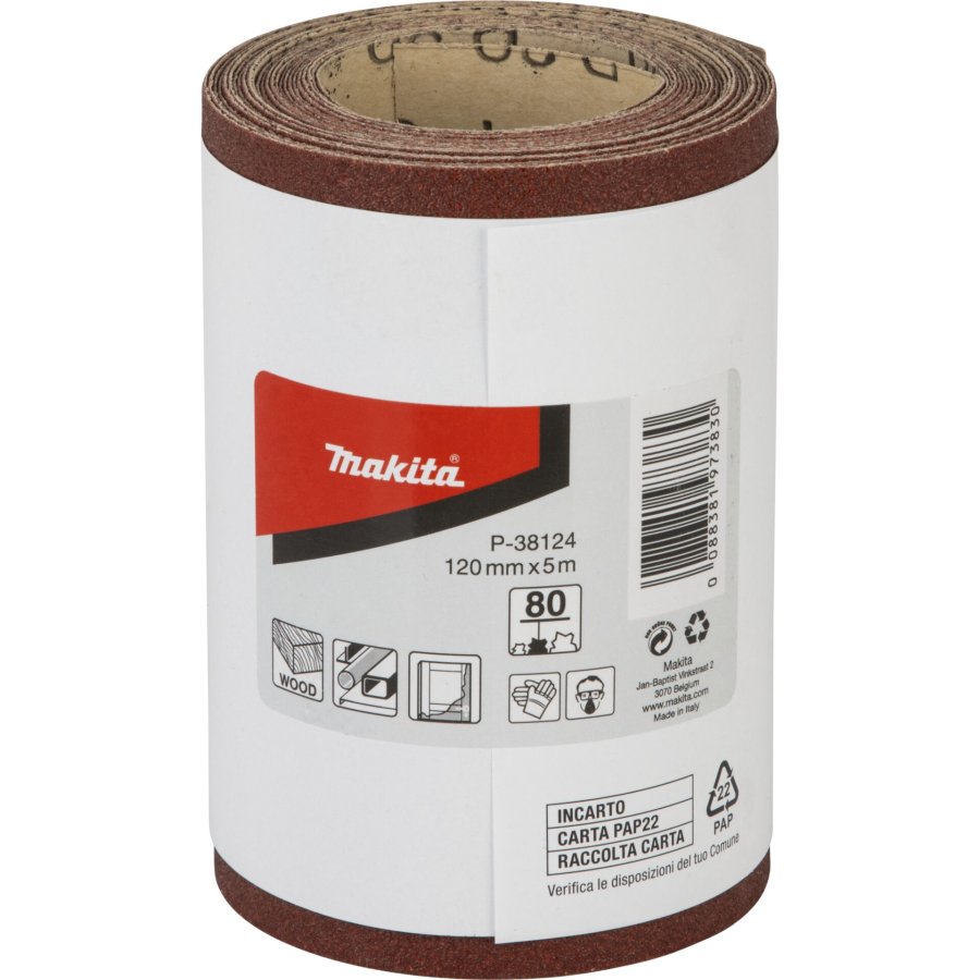 Makita Schleifp.Rolle 120mmx5m K80 #1