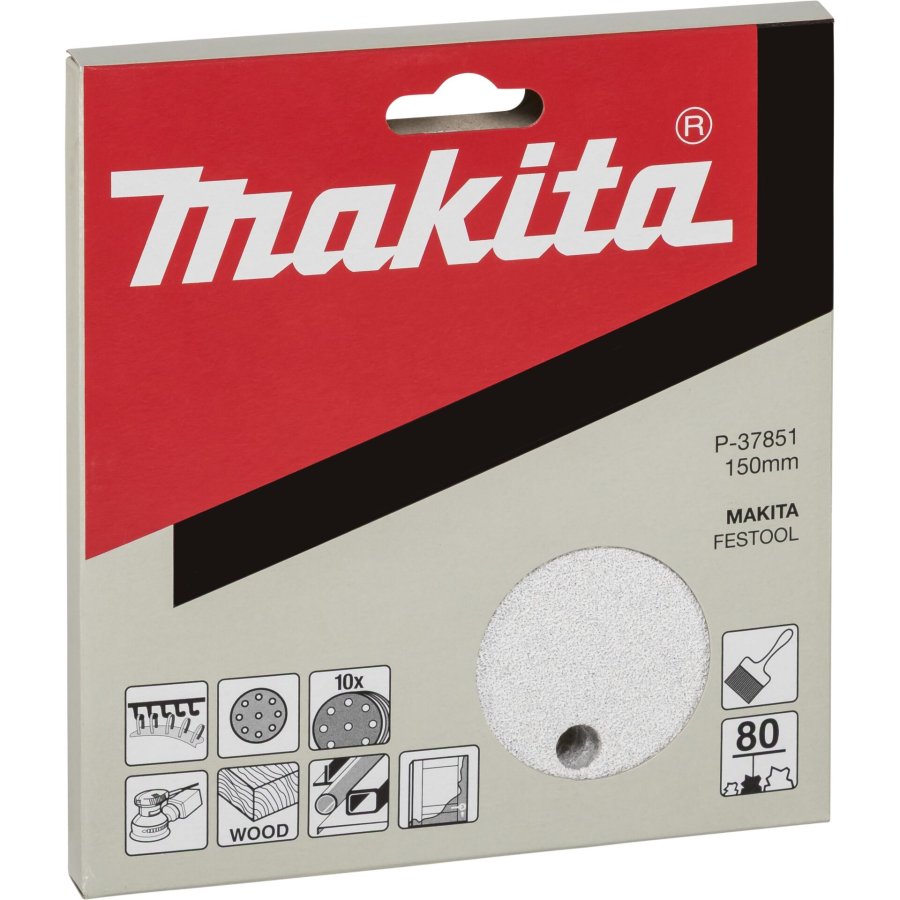 Makita Schleifpap. Kl.150mm K80 10St. #1