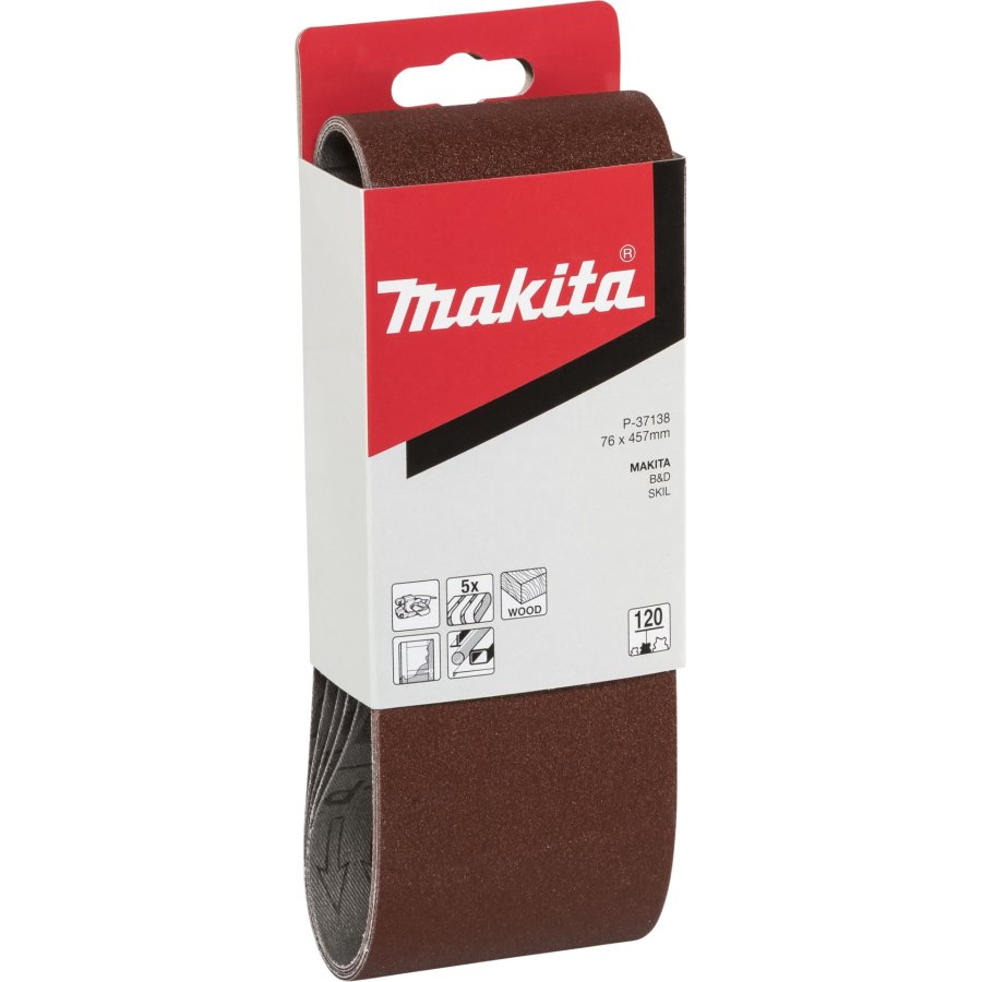 Makita 76x457mm K120 sanding belt #1