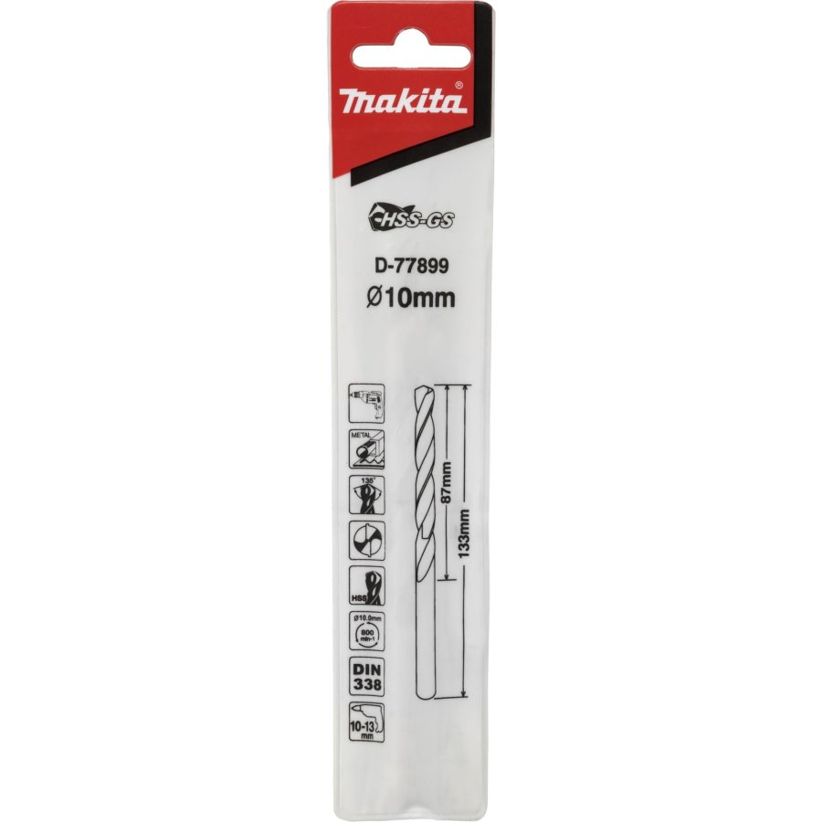 Makita Metallbohrer HSS-GS 10,0x133mm #1