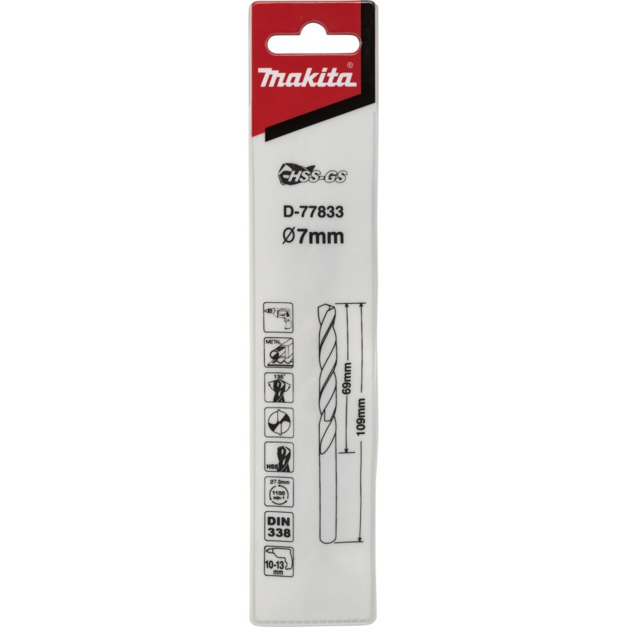 Makita Metallbohrer HSS-GS 7,0x109mm #1