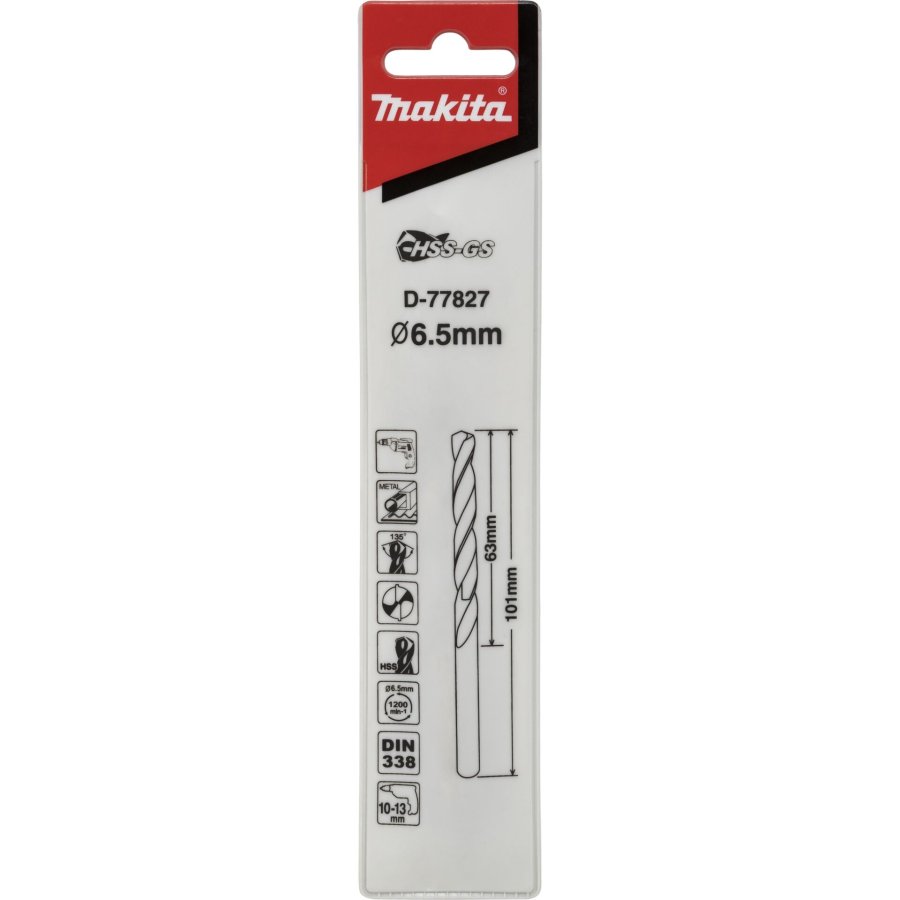 Makita Metallbohrer HSS-GS 6,5x101mm #1