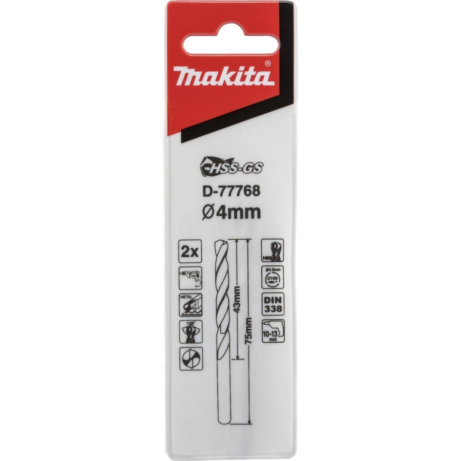 Makita Metallbohrer HSS-GS 4,0x75mm #1