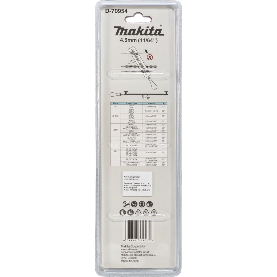 Makita Feilenhalter m. Feile 4,5mm #2