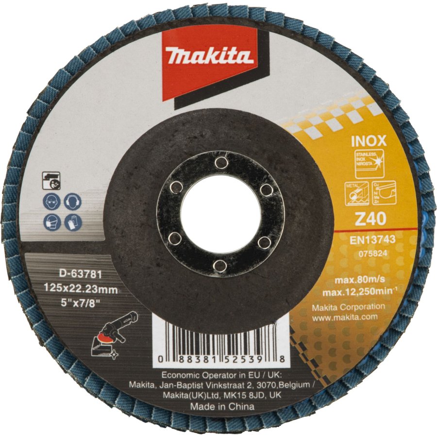 Makita Fächerschleifscheibe 125mm Z40 #1