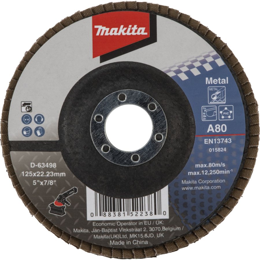 Makita Fächerschleifscheibe 125mm A80 #1