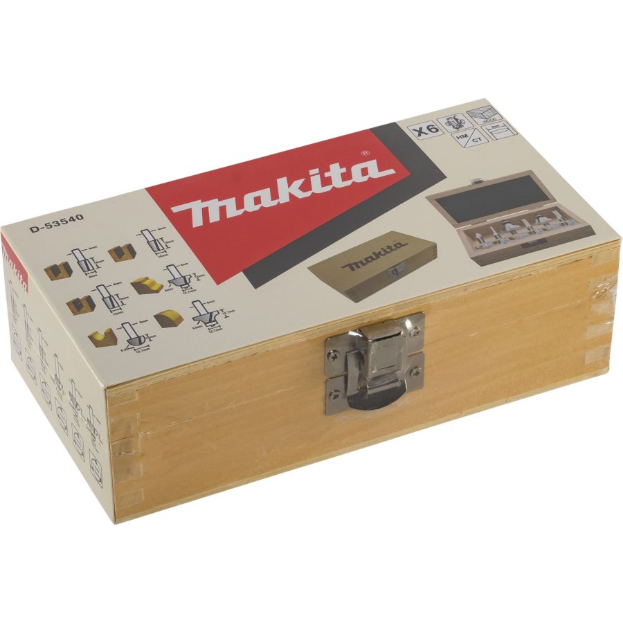 Makita Fräser-Set 8mm 6Stk #1