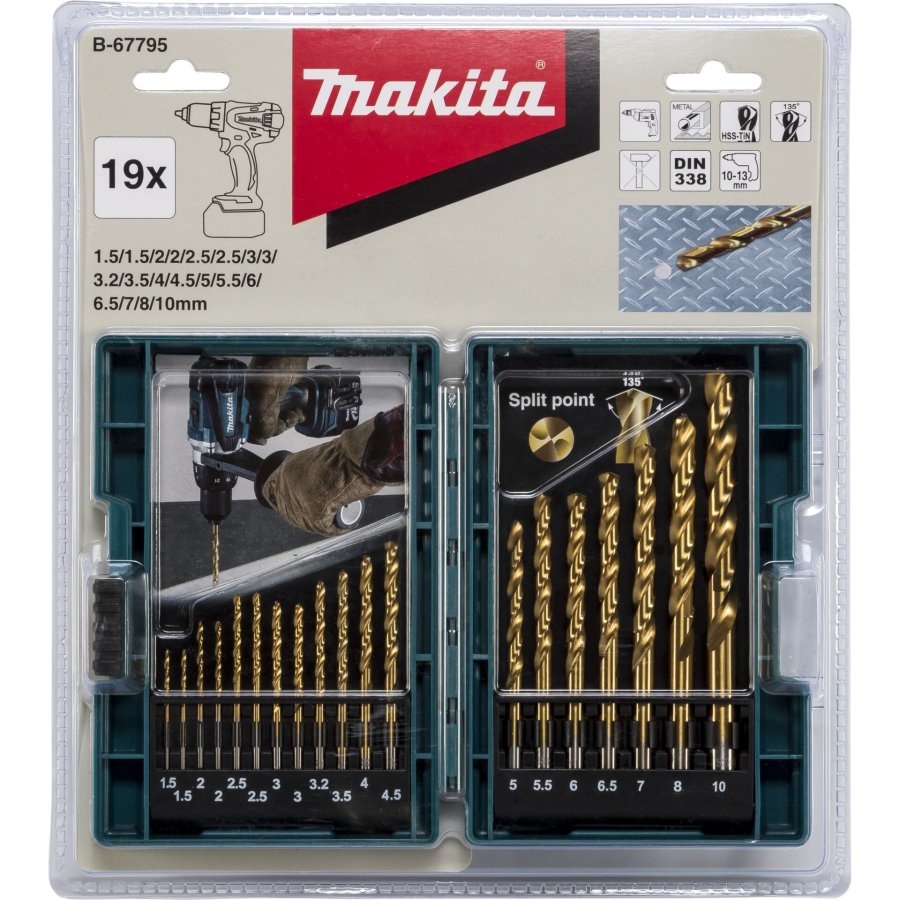 Makita Bohrer-Set 19tlg #1