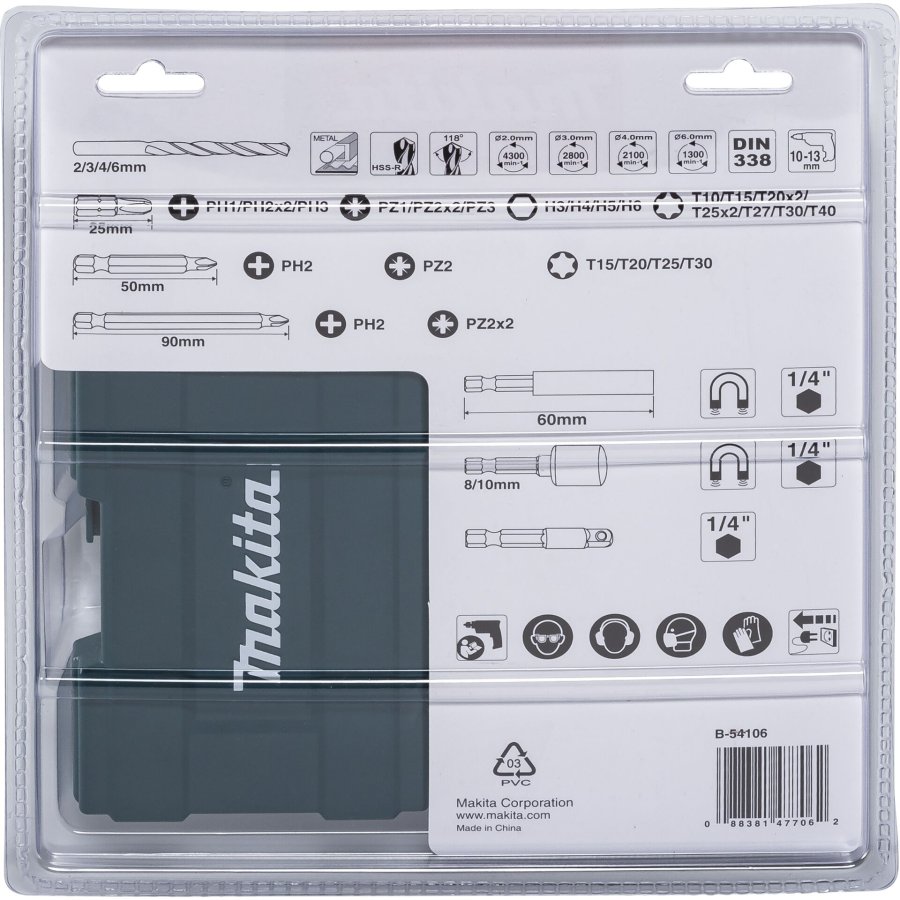 Makita Bohrer-Bit-Set 38tlg. #2