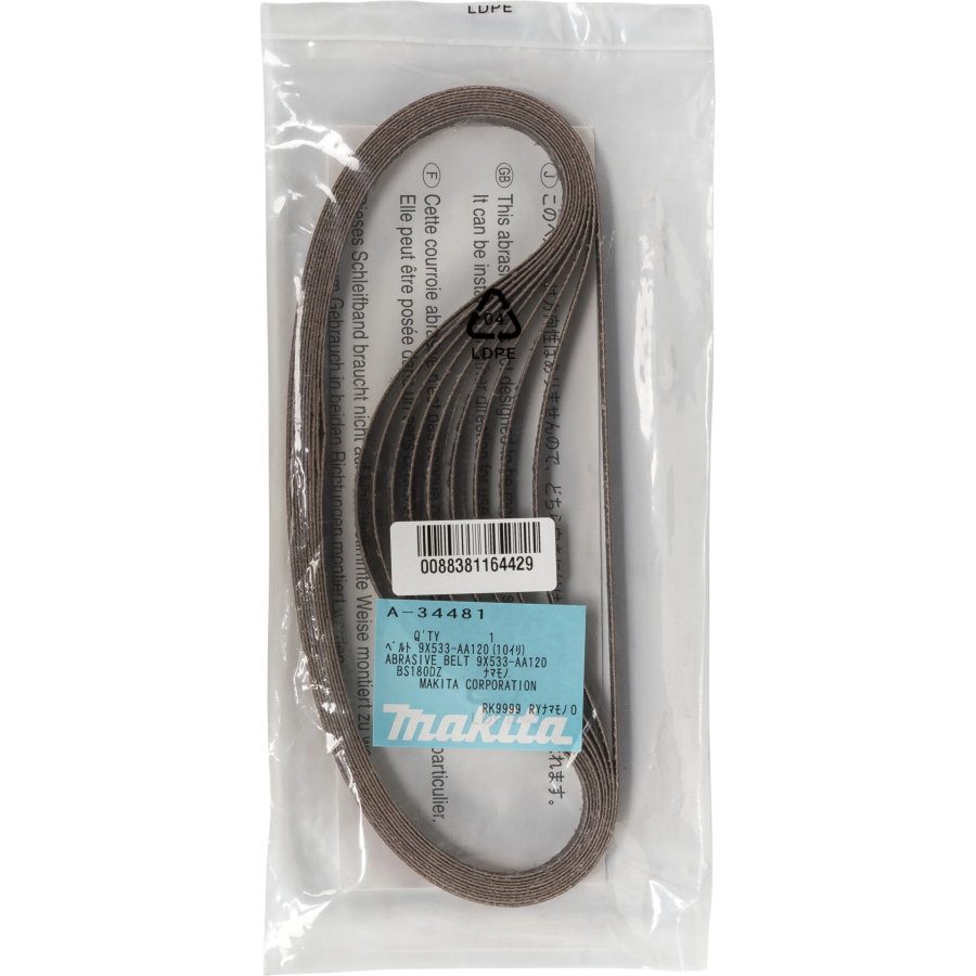 Makita Schleifband 9mm K120 10Stk. #1