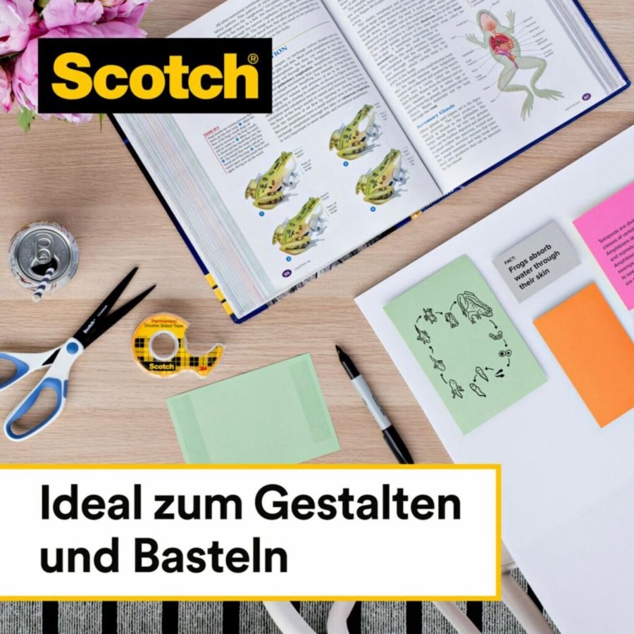 Scotch Doppels. Klebeband + Abroller 12mm x 6,3 136D-MDEU #2