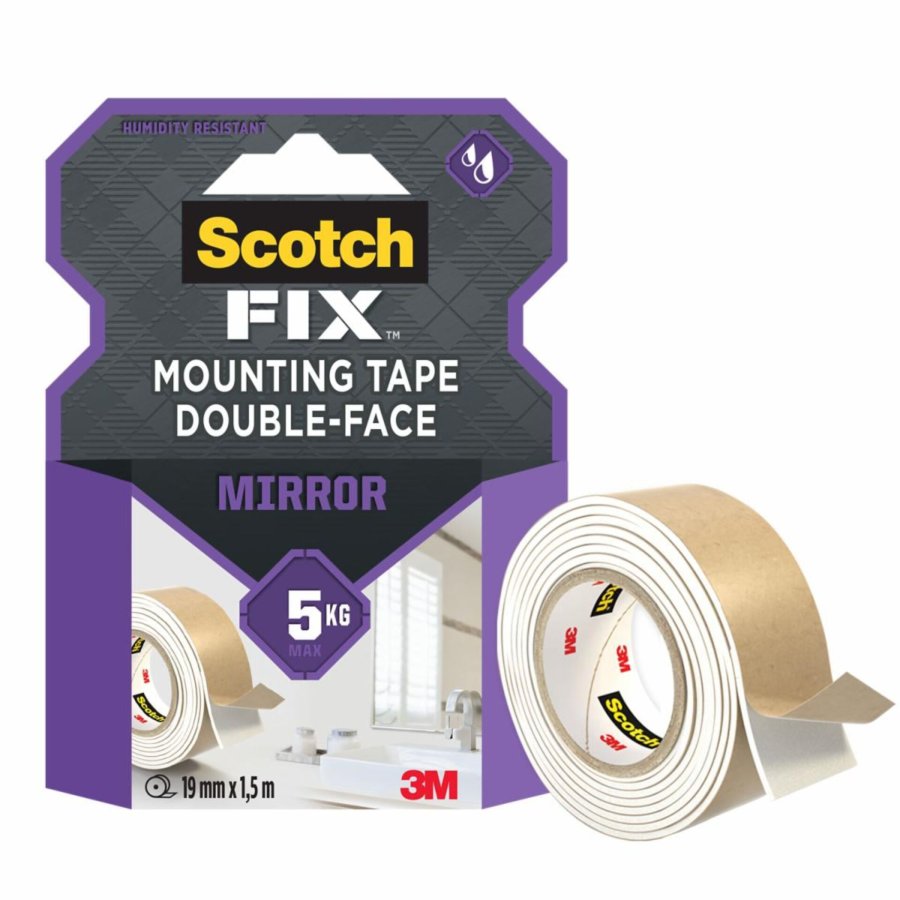 Scotch Fix MIrror Doppels. Klebe band 19mmx1,5m weiß #2