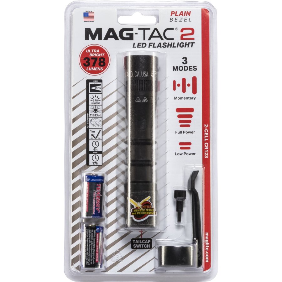 Maglite Mag-Tac 2 no crown Taschenlampe schwarz #1
