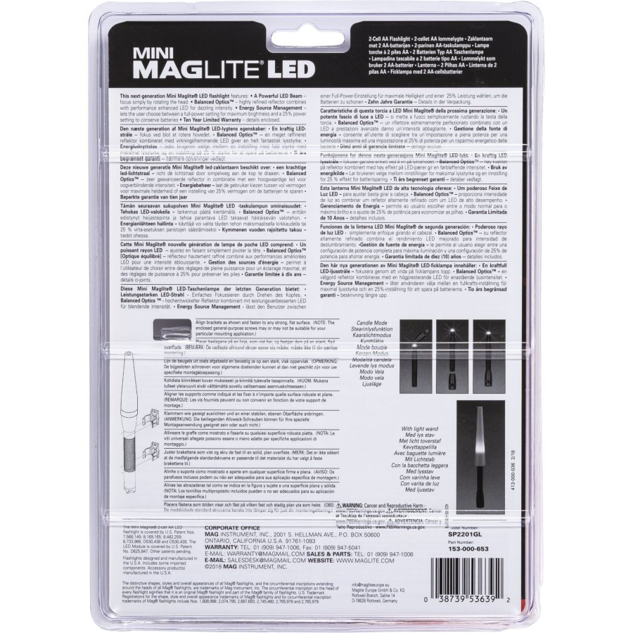 Maglite Mini-LED 2AA Sicherheitslampe schwarz #2