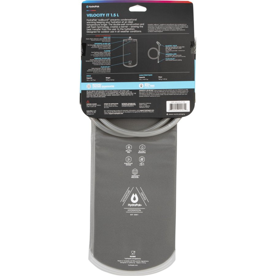 Hydrapak Velocity 1,5L Trink- beutel grau #2