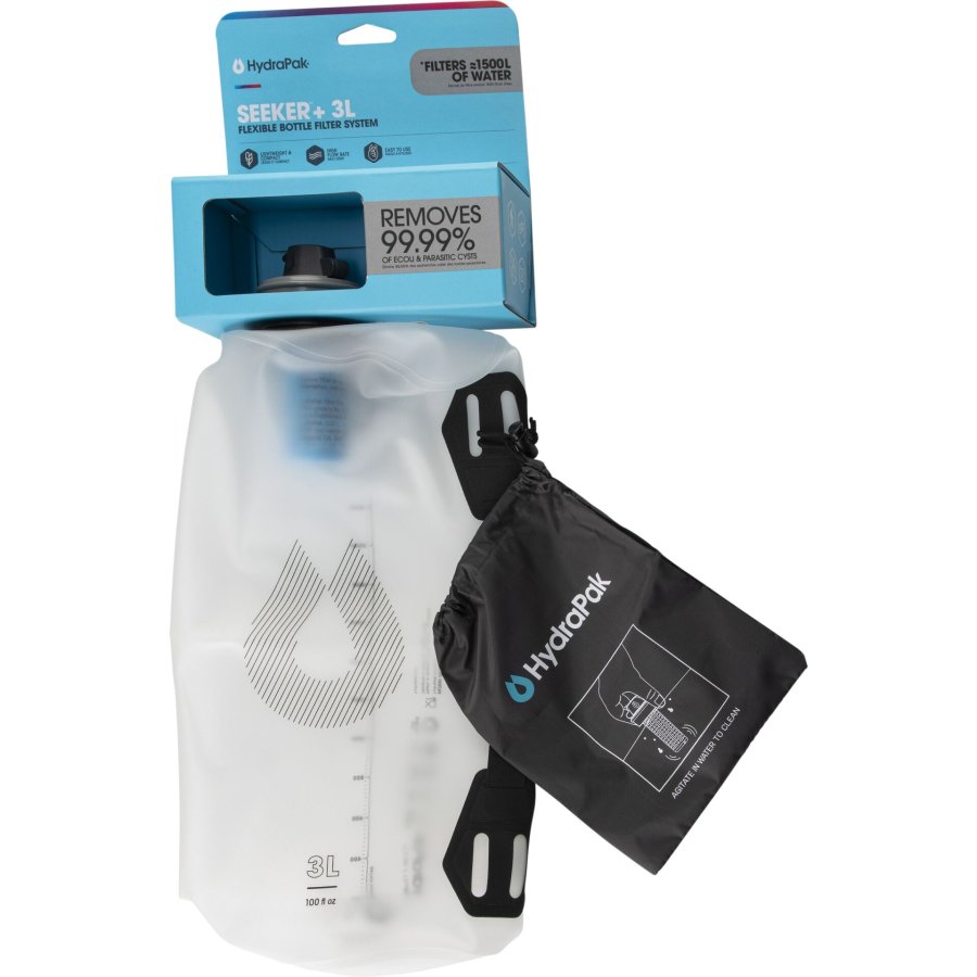 Hydrapak Seeker 3L Trinktank mit Filter transparent #1