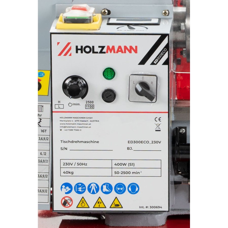 Holzmann ED300ECO 230V Tischdrehmaschine #2
