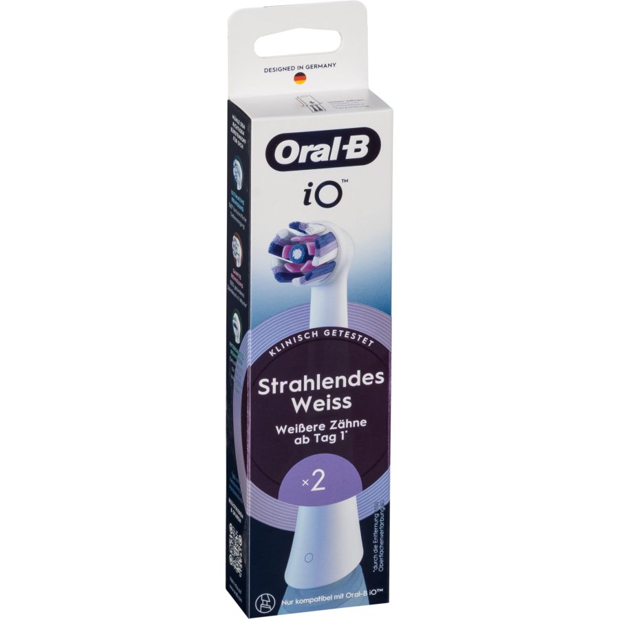 Oral-B iO Aufsteckbürsten Radiant White 2er #1