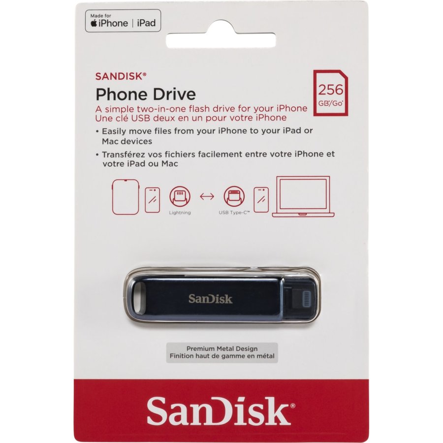 SanDisk Phone Drive  2in1  256GB USB C USB A   SDIXD0N-256G-GN6NE #1