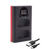 Baxxtar Pro Ladegerät LCD Dual für LP-E6 #1