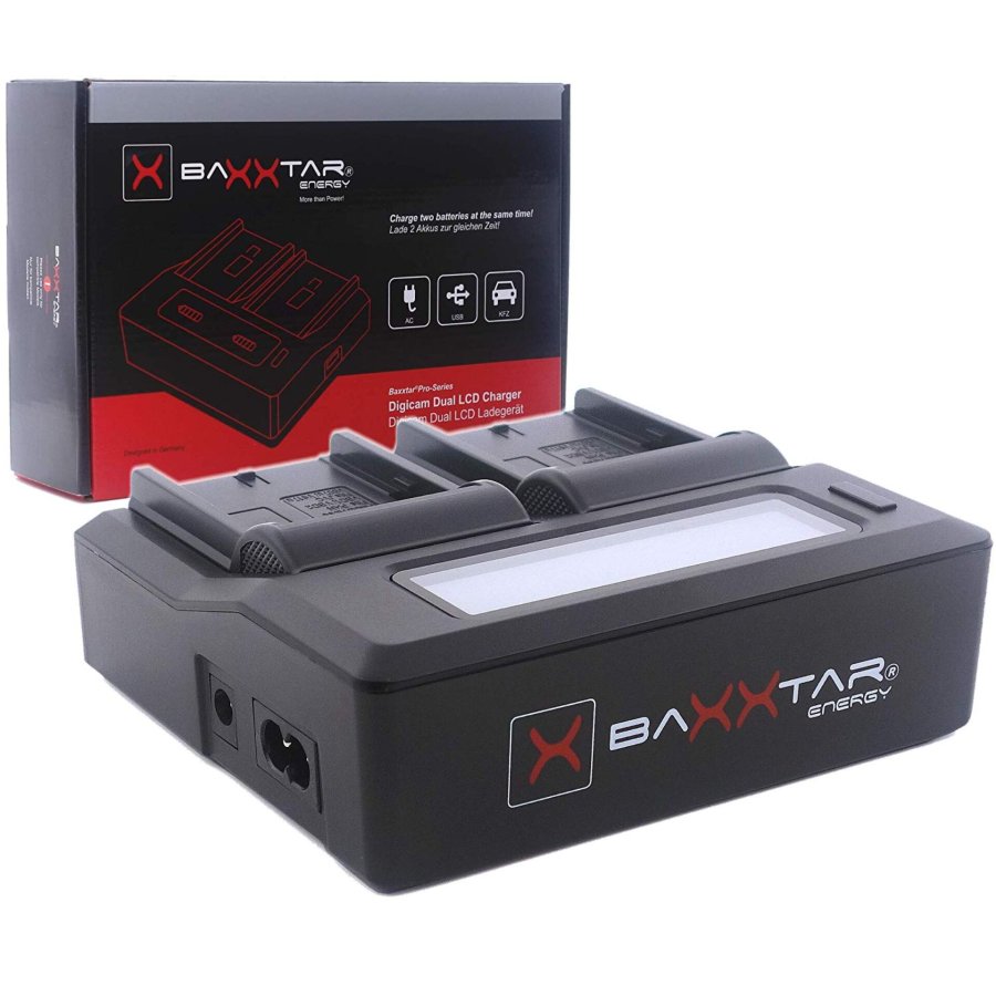 Baxxtar Pro Ladegerät LCD Dual für NP-F550/F930 #1