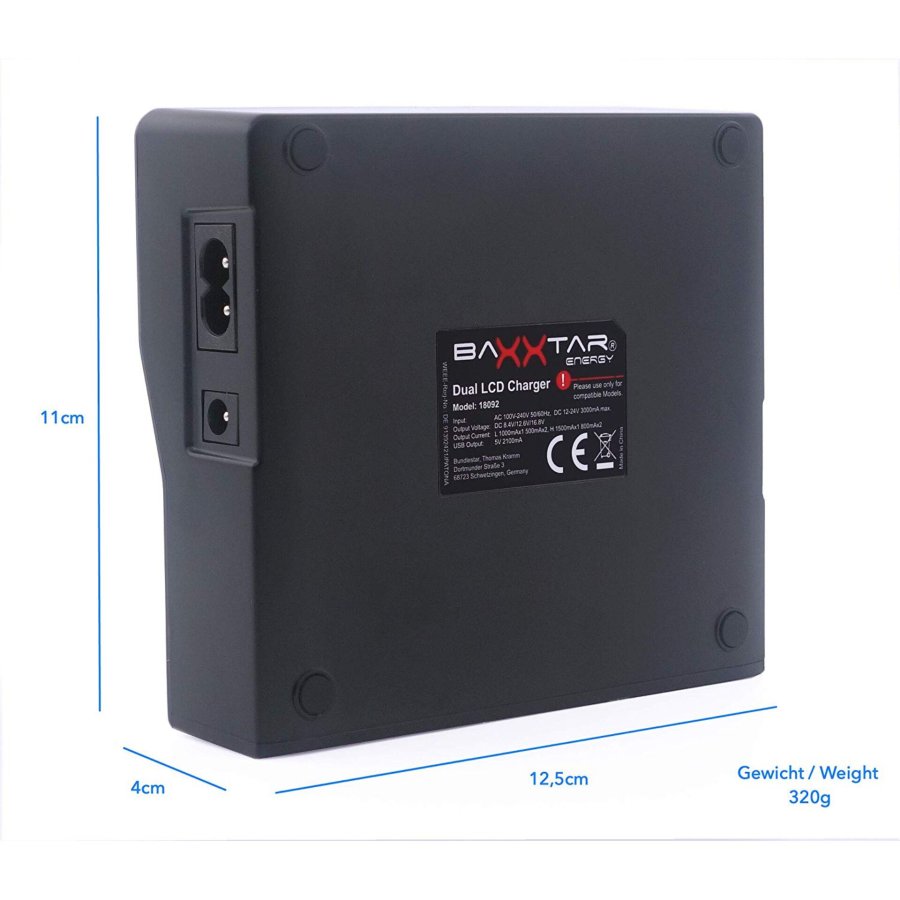 Baxxtar Pro Ladegerät LCD Dual für NP-F550/F930 #4