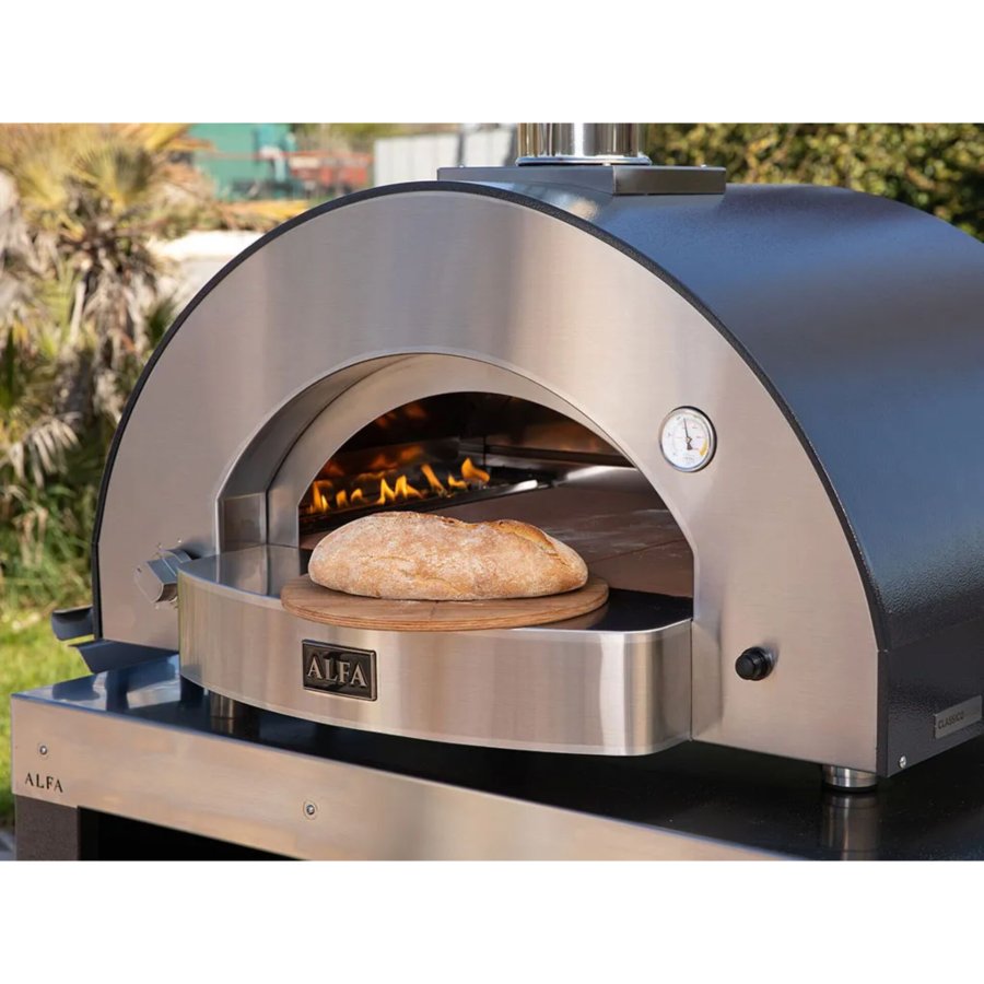 Alfa Forni Classico 4 Pizze Hybrid Schiefer Grau #3