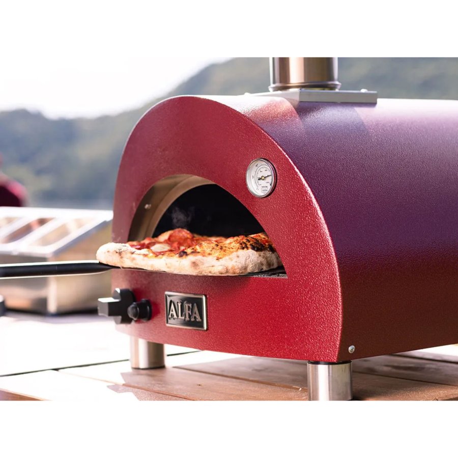 Alfa Forni Linea Moderno Portable Pizzaofen Antique Red #4