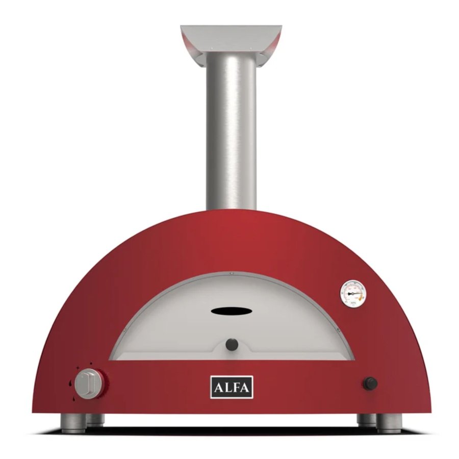 Alfa Forni Moderno 2 Pizze Hybrid-Pizzaofen Antique Red #1