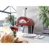 Alfa Forni Moderno 2 Pizze Hybrid-Pizzaofen Antique Red #4