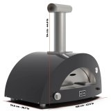 Alfa Forni Moderno 3 Pizze Hybrid Schiefer Grau #3