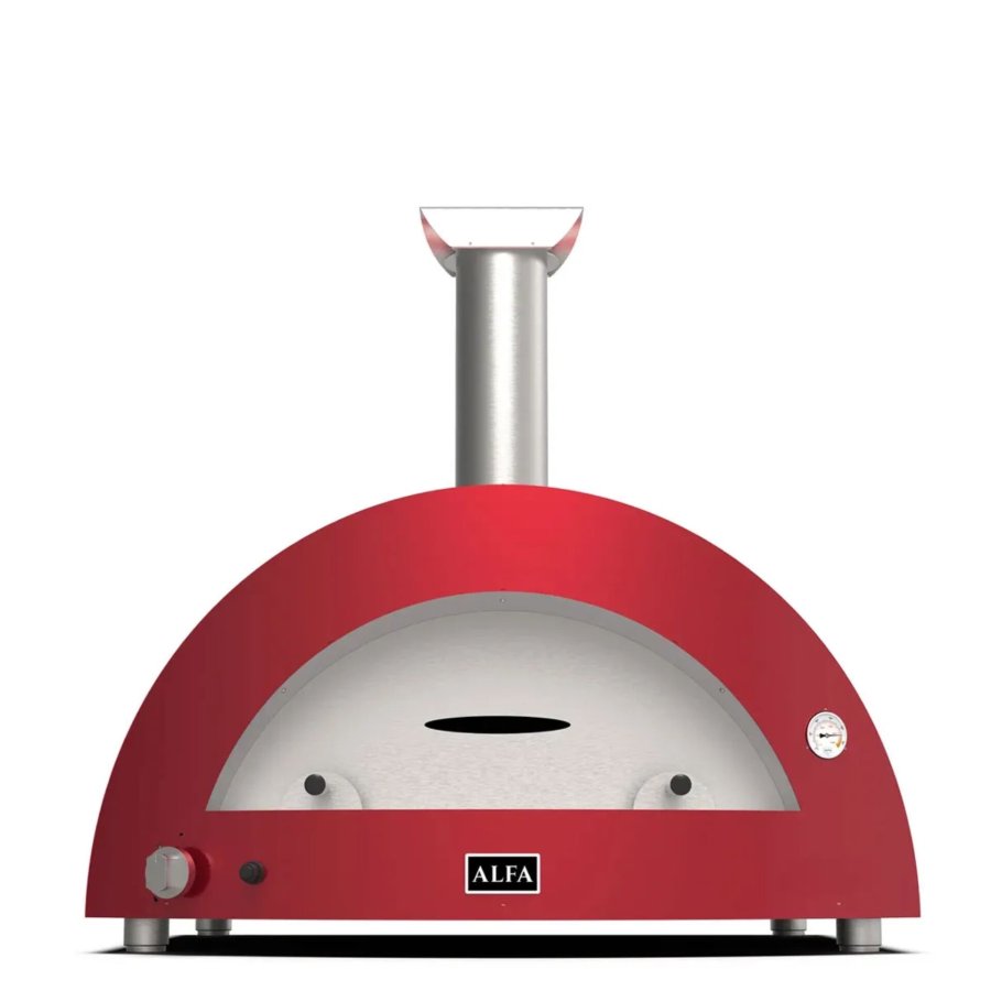 Alfa Forni Moderno 5 Pizze Hybrid Antik Rot #1