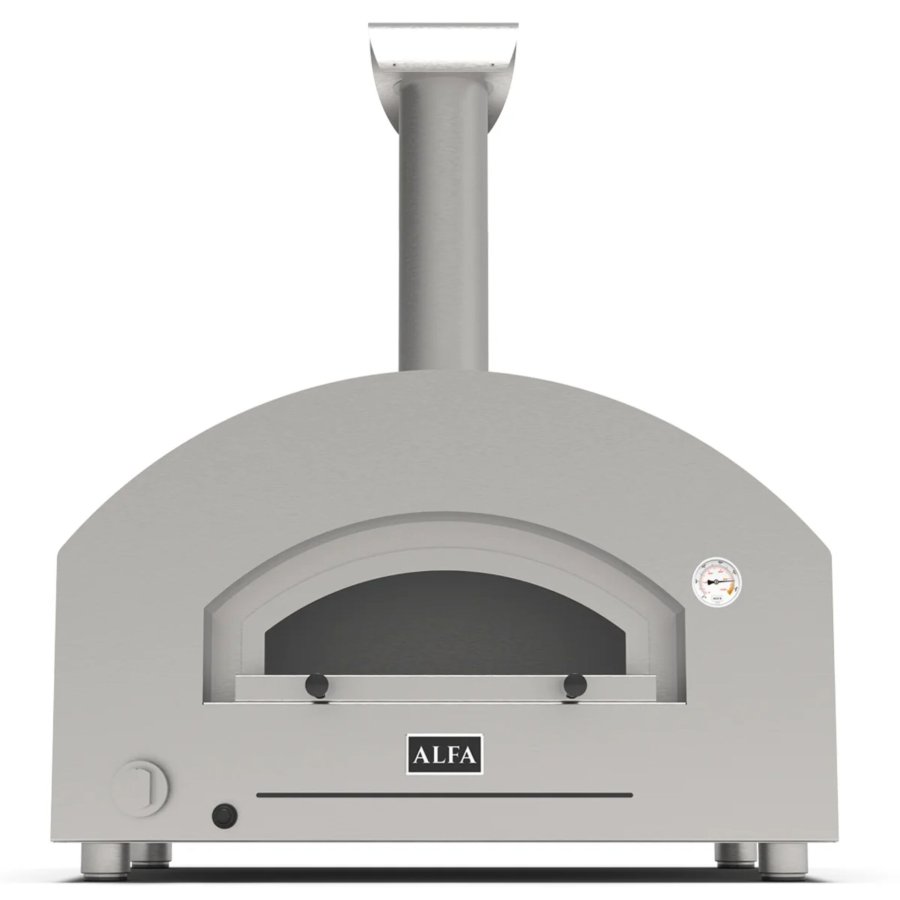 Alfa Forni Futuro 2 Pizze Hybrid Silber Schwarz #1